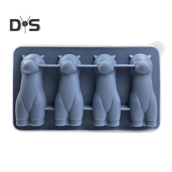 Alpaca Ice Mold Silicone BPA-Free Easy Release Ice Pop Mold Reusable Soap Candle Mold DIY Ice Cream Maker for Home Kitchen Outdoor Travel Dining