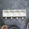 Ice Cream Mold Heart Shape Silicone Popsicle Form Maker  Lolly Moulds  Cube Tray for Party Bar Decoration Fondant Molds