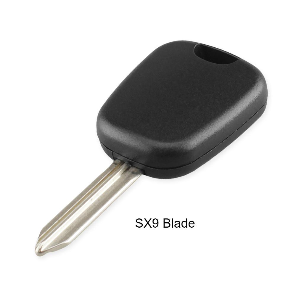 S For Peugeot 106 107 307 207 306 406 For Citroen C2 C3 C4 Sx9 Ne73 Va2 Hu83 Transponder Car Key Shell Fob Case