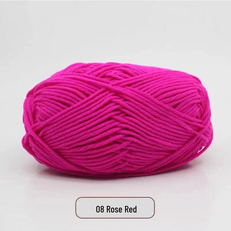 Milk Cotton Yarn Pack for DIY: Medium-Thick Scarf, Crochet Slippers, Handmade Knitting Bags