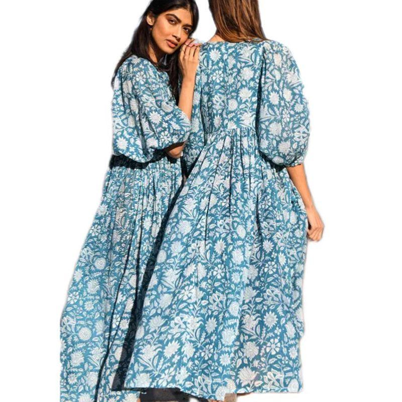 Floral Fashion Printed Dress for Women Floral Fashion Print Dress Women