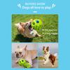Dog Chew Toy Squeaker Ball Design Durable ABS Teeth Cleaning Bumps Medium Large Breeds