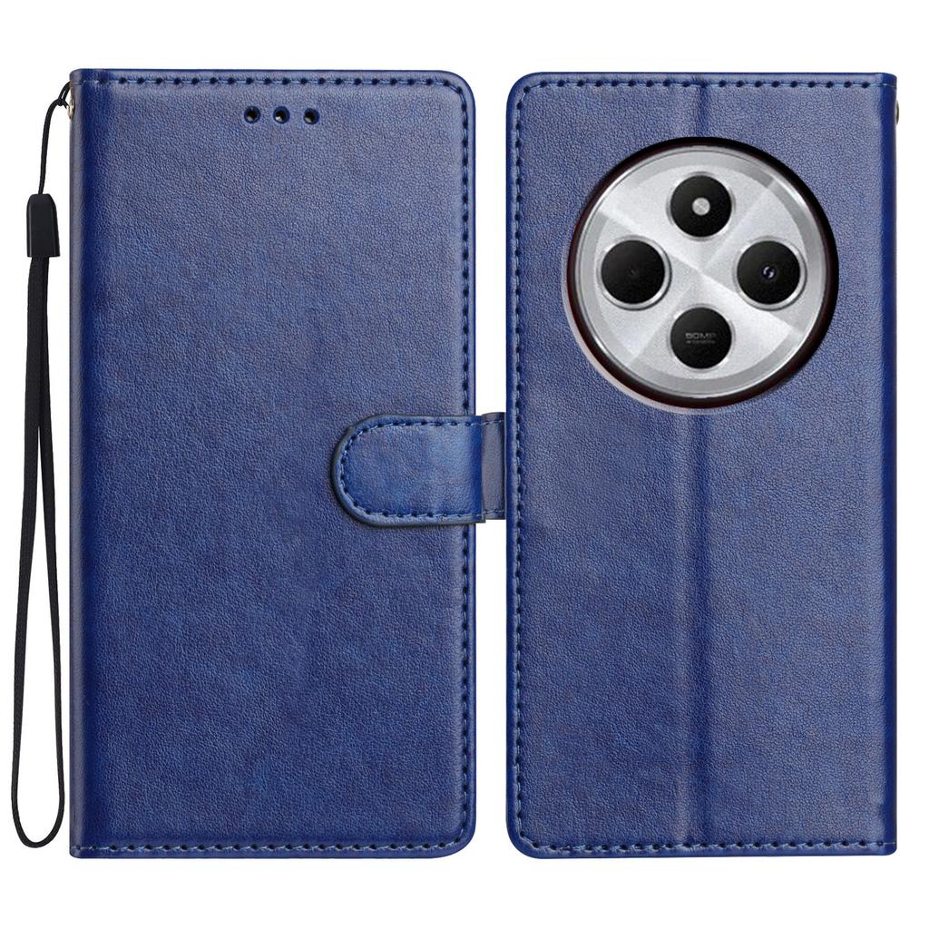 Für Xiaomi Redmi A4 5G Lederhülle Brieftasche Ständer Handyhülle mit praktischer Handschlaufe