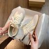 Shoes Women's Little White Shoes New Summer Flat-bottomed Versatile Shallow Mouth Single Shoes Sports and Leisure Board Shoes