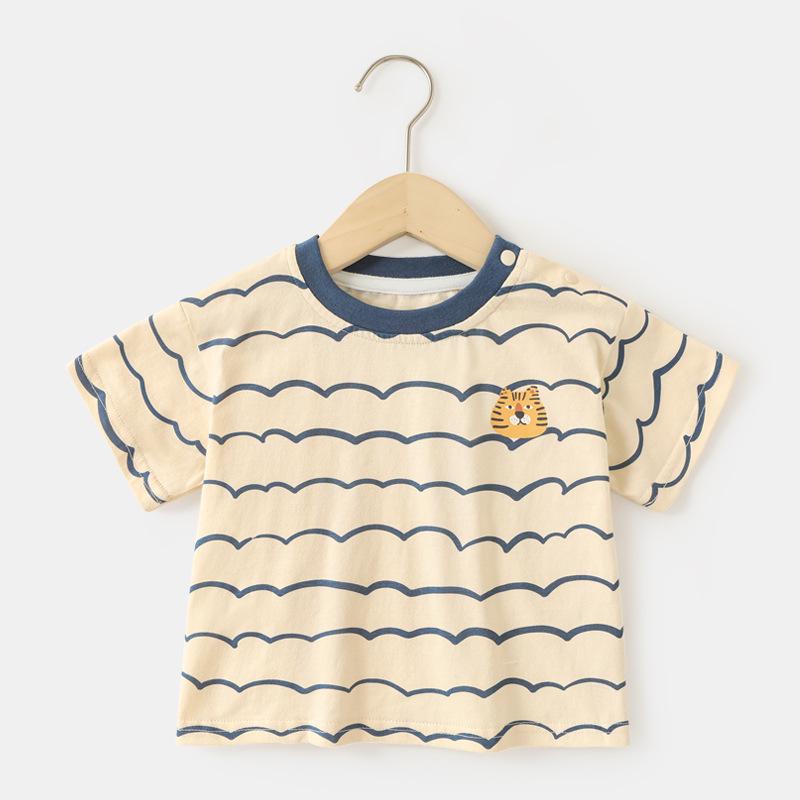 

Детская футболка из чистого хлопка Kaka Panda - Летняя одежда с коротким рукавом для мальчиков и девочек 73 cm