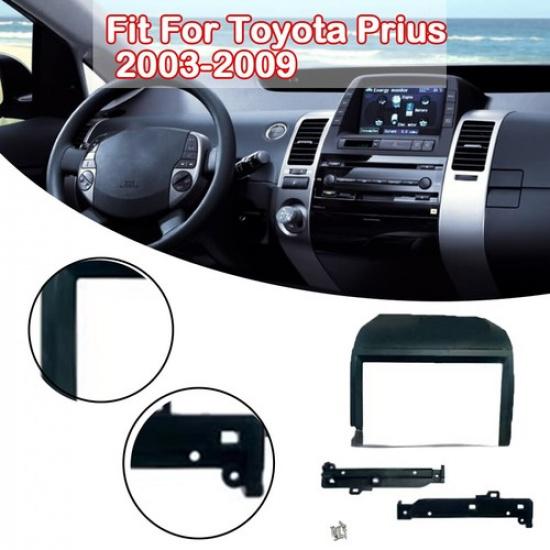 Auto Fascia Stereo Radio Bezel Panel Frame Trim 2 Din For Toyota Prius 2003-2009