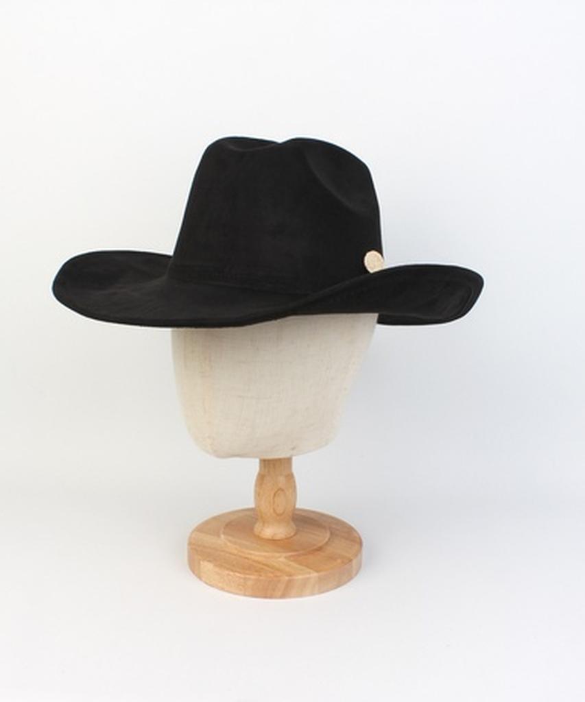 Yunibeosyeolkemiseuteuli Wire Cowboy Suede Black Long Fedora Fedora
