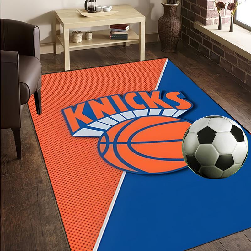 Knicks Logo Teppich Büro Teppich Rutschfeste Matte, Stuhlmatte Bodenbelag für Gaming, Schlafzimmer, Wohnzimmer, Heimdeko Weihnachtsgeschenk