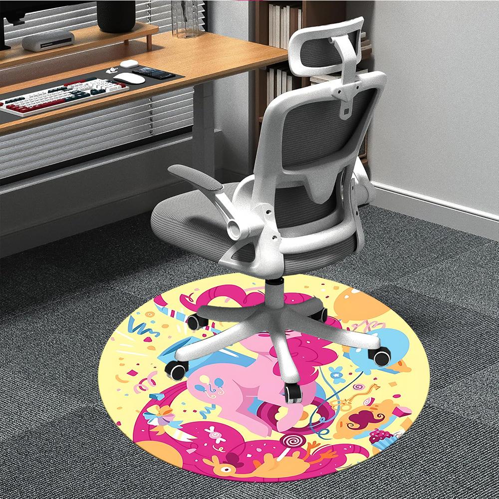 

1pc My Little Pony Office Round Area Rug, Under Office Chairs Bedroom Living Room Home Decor a1022237 80cm by 80cm