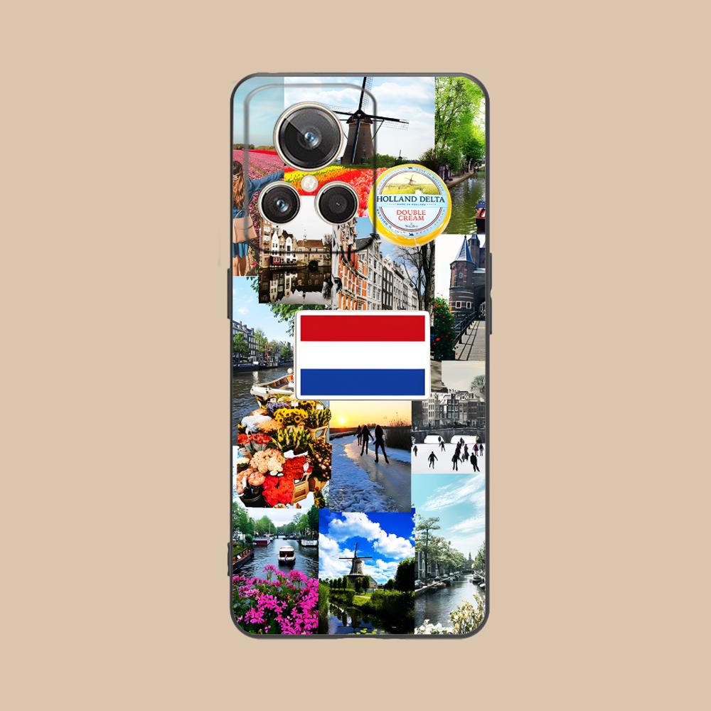 Netherland Dutch Flag Matte TPU Mobile Phone Case for Realme GT 8 Neo Pro C75 73 71 C67 65 C55 53 C35 31 C20 15 Colorful Cover