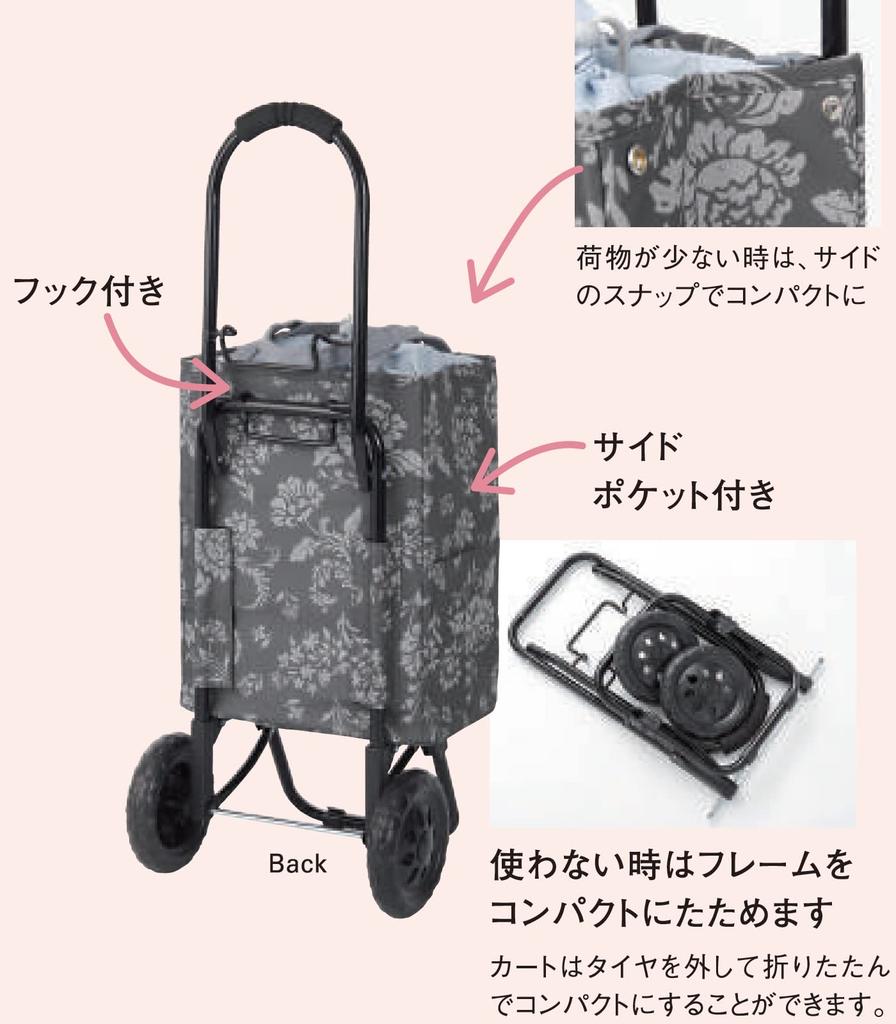 Cold and Heat Retention A Lightweight and Durable Shopping Cart with a Steel Frame 30 X X Height Cm Blue Can Also Be Used As a Tote Bag Scandinavian