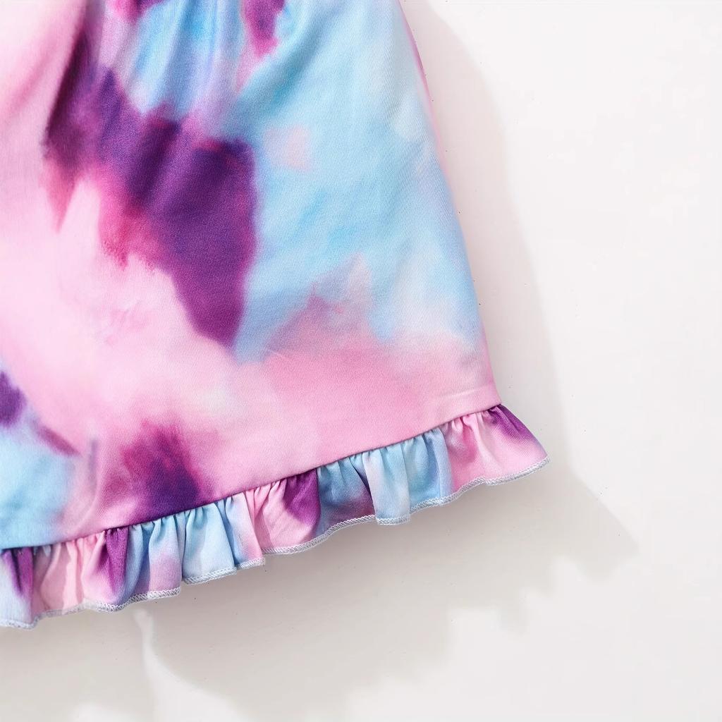 Dívčí ležérní tílko a šortky set Letní dětský módní set