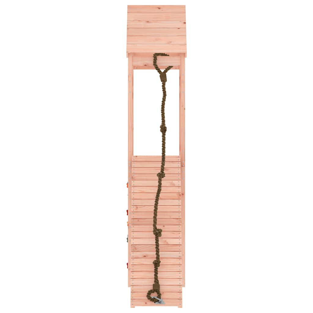 Play Tower with Climbing Wall Solid Douglas Fir Wood