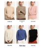 Women's Elegant Cashmere Sweater - Hollow Air Design, Loose Fit, Slimming, High-End Feel