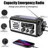 Emergency Hand Crank Radio SW/AM/FM Survival Radio 20000mAh Portable Weather Radio Solar Radio for Outdoor Camping and Emergency