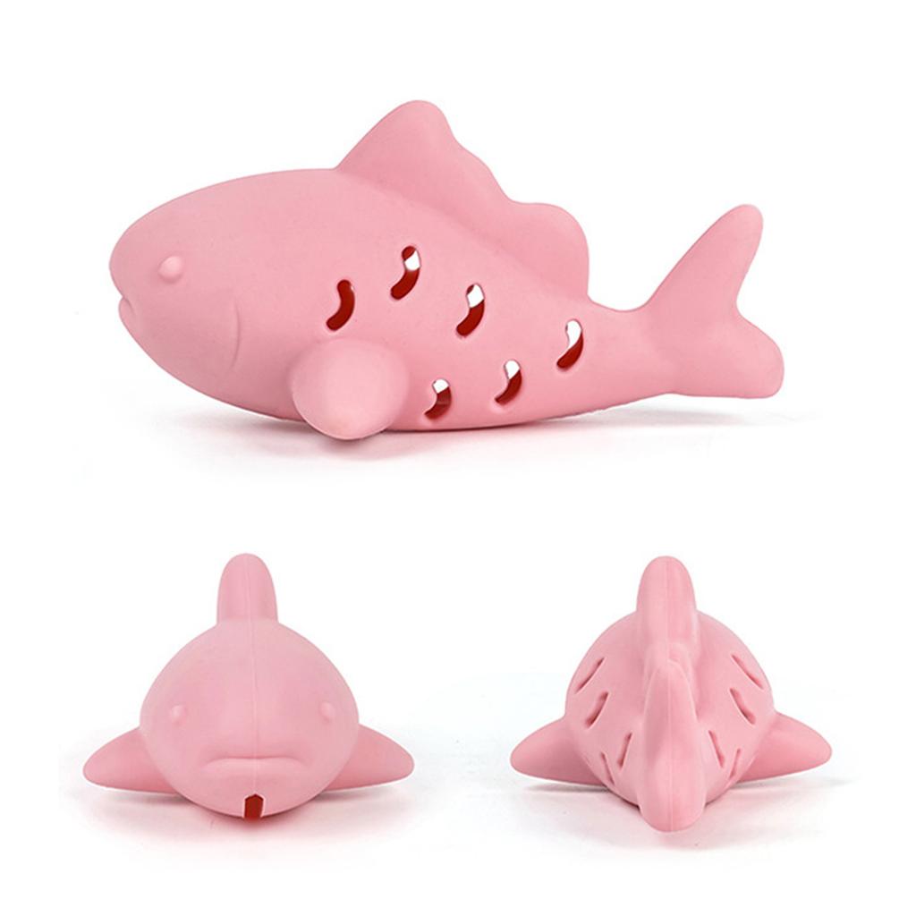 Silicone Fish Chew Toy For Cats Interactive Treat Dispenser Hunting Instinct Stimulation Boredom Relief Dental Health