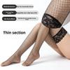 Medias de Seda Transpirables, Atractivas y Sexy para Primavera y Verano con Función Antideslizante, Medias Largas de Encaje de Red, Medias de Longitud hasta la Rodilla Estilo Escolar