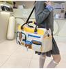 Women’s Large Capacity Color Block Gym & Travel Handbag