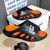 Men's Slippers Breathable Hollow Beach Sandals EVA Soft Sole Male Slides Light Comfortable Indoor Flip Flops Hole Shoes