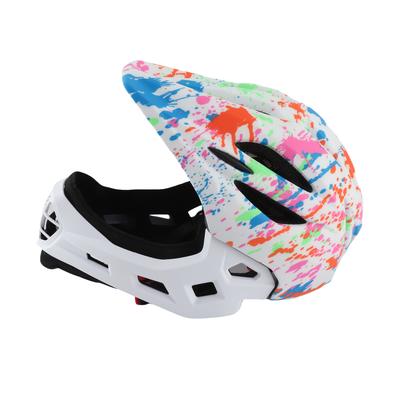 Children Bike Safety Hat Adjustable Breathable Kids Bike Helmets Toddler Lightweight Full Face  Helmets with LED Light