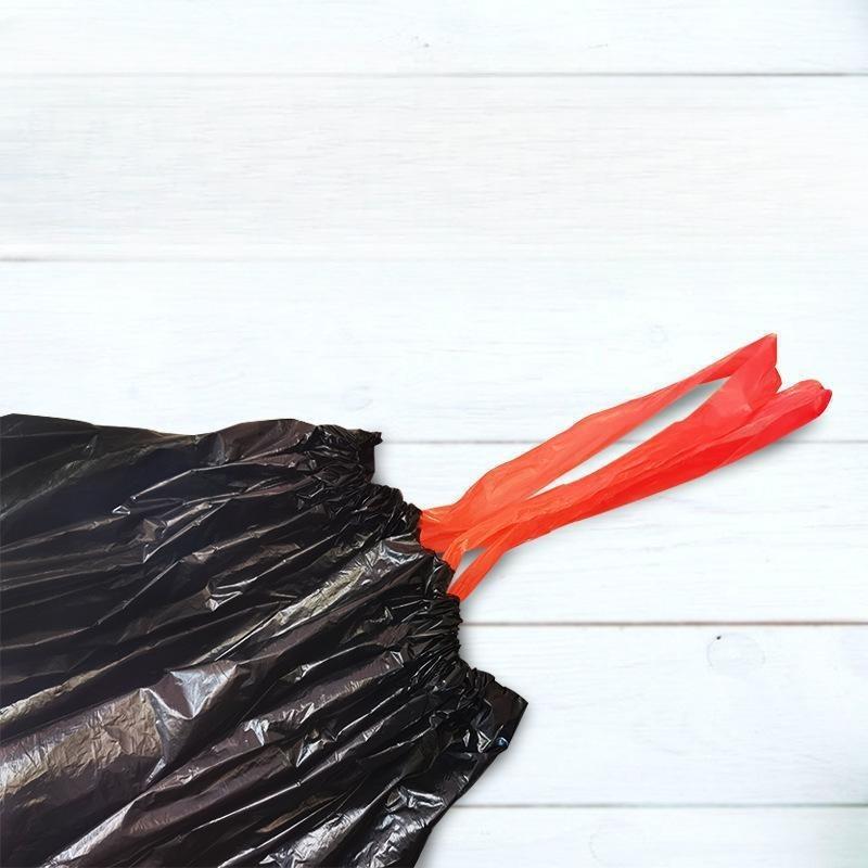 Student Dormitory Thick Drawstring Garbage Bags, Hand-held Thick-colored Plastic Cleaning Bags for Household Use