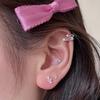 Sterling Silver Zircon Candy Stud Earrings for Women – Cute Girly Dopamine Cartilage Jewelry.