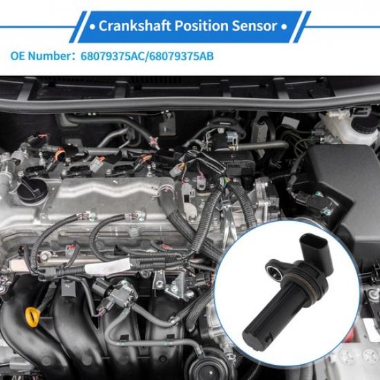 Crankshaft Position Sensor for Ram 1500 3.6 2014-2024 No.68079375AC 1 Pc Black