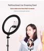 Mobile Streaming Stand with LED Fill Light and Multi-Camera Mount for Desktop and Outdoor Photography