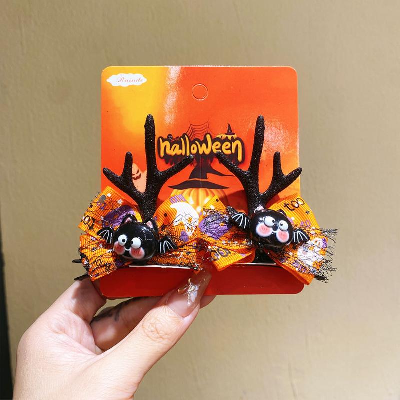 Accesorii de Păr Amuzante de Halloween Pălărie Drăguță pentru Fete Agrafă de Păr Decor Dovleac Liliac Clipsuri de Păr Pentru Copii Petrecere Mascare Articole de Păr