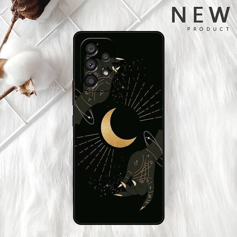 Moon Tarot Mystery Totem Case For Samsung Galaxy A54 A52 A14 5G A53 A12 A13 A71 A23 A34 A33 A21s Phone Cover