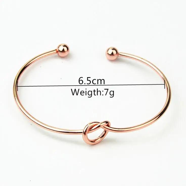 2026 Love Knot Simple Knot Ladies Gold Bracelet and Bracel Bracelets for Women Charms for Bangles