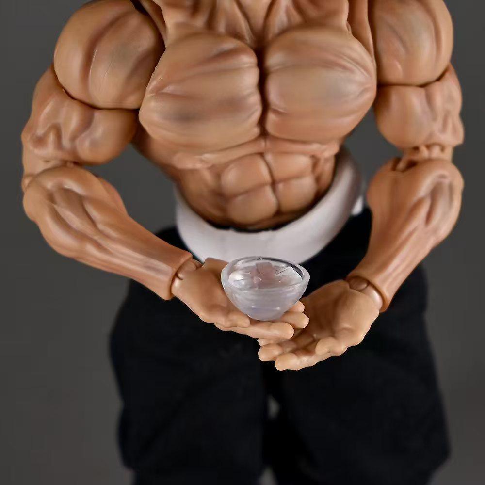 New Baki Yujiro Hanma Movable Anime Figure with Real Clothes