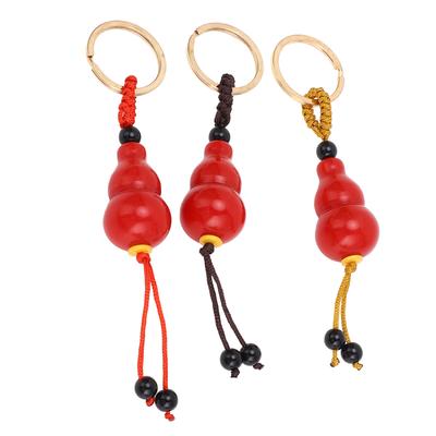 3PCS Gourd Pendant Fashionable Multifunctional Eye Catching Gourd Style Water Bottle Keychain for Decorations