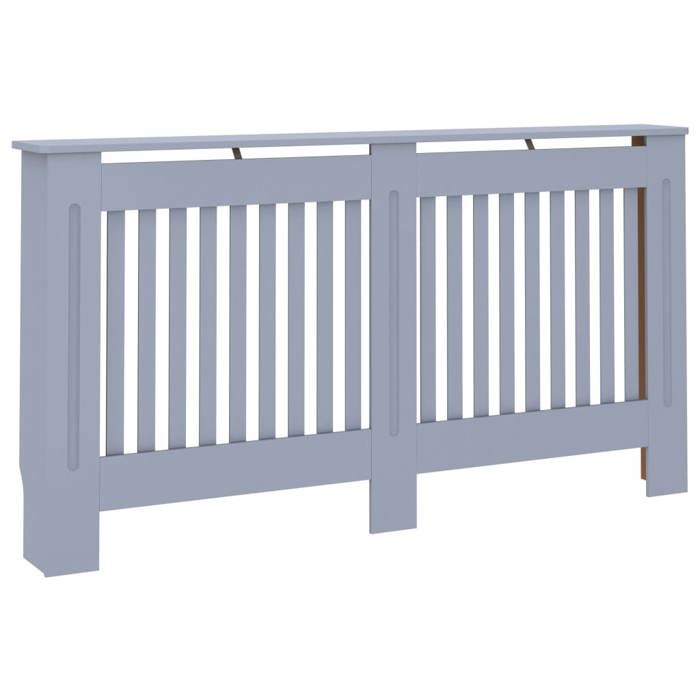 Cache-radiateur Anthracite - VidaXL - 152x19x81 cm - MDF - Espace de rangement pour livres et ornements