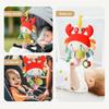 Plush Pull String Sensory Toys with Rattle Montessori Toys for Babies Toddlers Mobiles for Cribs Birthday Gifts Travel Toys