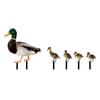 5 Pack Ducks Yard Signs with Stakes Acrylic Mirror Decorations for Outdoor Yard Lawn Garden Decoration Yard Art