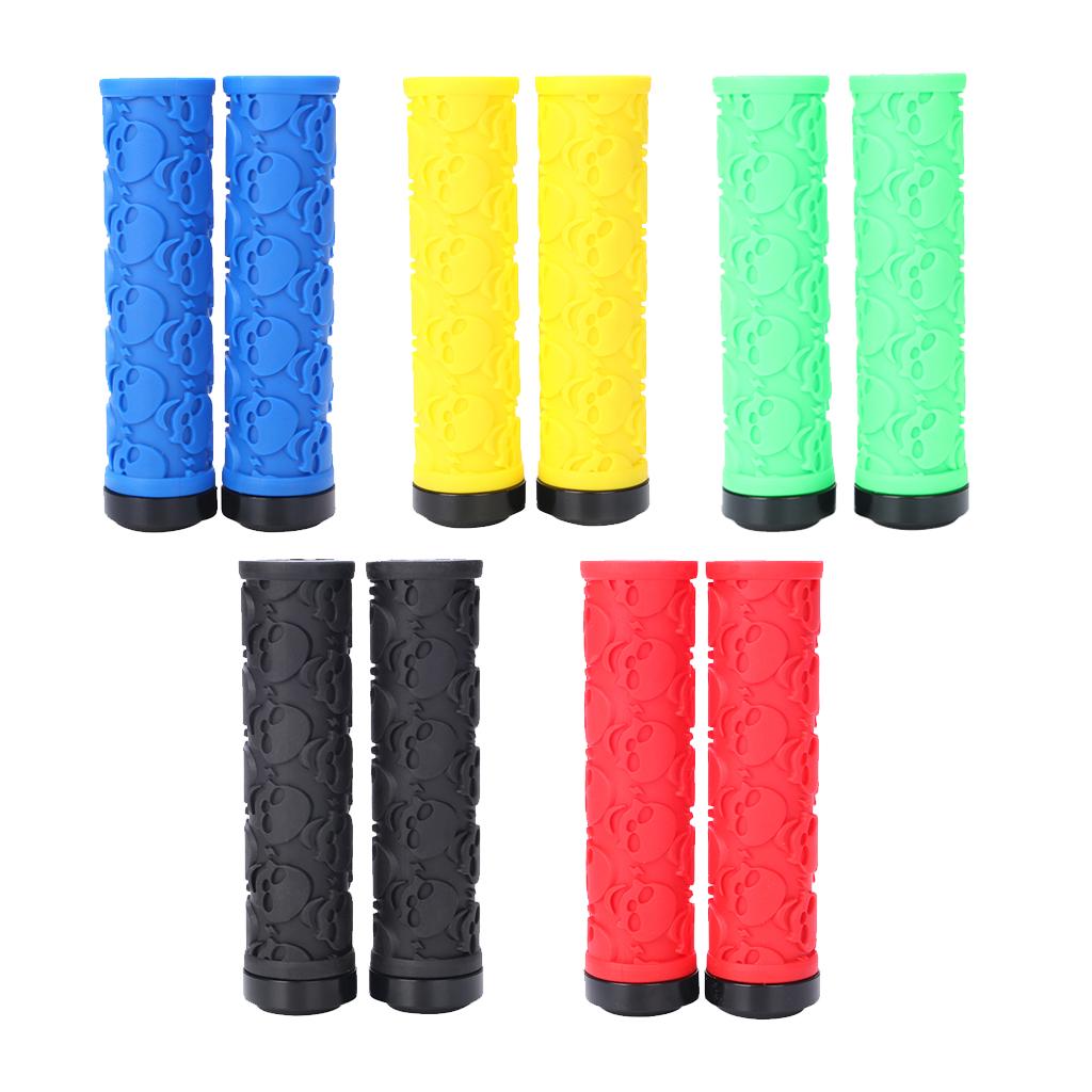 1 Pair Bike Bicycle MTB Handlebar Soft Rubber Bar Grip Covers Nonslip