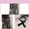 Vintage Retro Pu Leather Wide Belt For Women With Zinc Alloy Buckle For Denim Waist Accessory