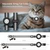 Pet Collar Adjustable Cats Collar with Reflective-Stripe & Tracker-Protector Dogs Nylon Breakaway Collar Pet Supplies