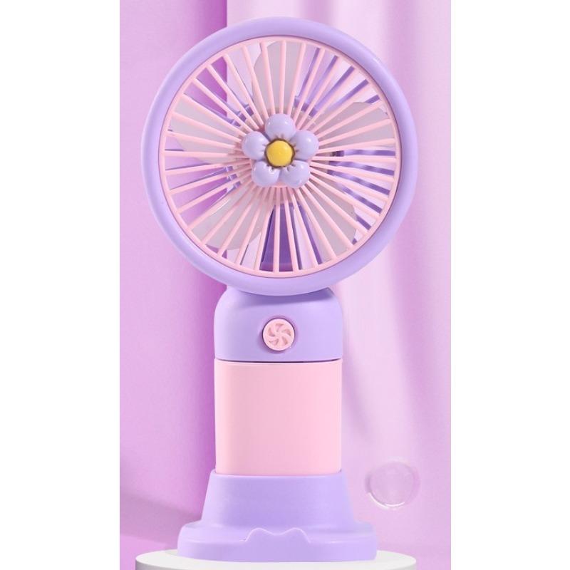 New Portable Outdoor Mini Handheld Fan Gift Spray Fan Humidification Ice Coating Handheld Fan, No Battery Include