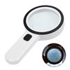 Magnifying Glass with Light, 30X Handheld Large Magnifying Glass 12 LED Illuminated Lighted Magnifier