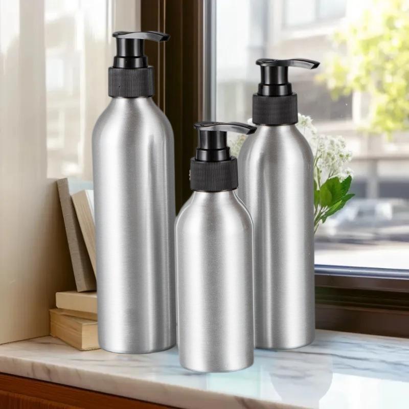 Refillable Aluminum Foam Soap Dispenser: Rustproof Portable Pump for Shampoo, Shower & Kitchen