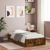 VidaXL Bed Frames and Drawers, Single Bed with Slat Base, Adult Bed, Bedroom Furniture, Modern, Smoked Oak 75x190 3207333
