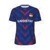 T-shirt Stampata 3D Bandiera del Kurdistan Uomo Estate Manica Corta Rete T-shirt Per Corsa Bici Tennis Fitness Fan