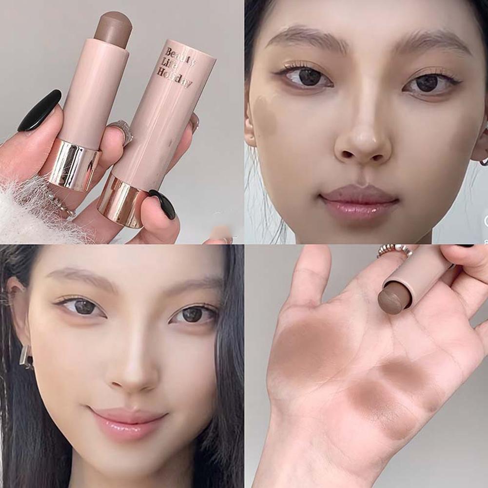 Waterproof Face Contour Makeup Moisturizing Matte Contour Grooming Nose Shadow Nose Smooth Mono J9X4