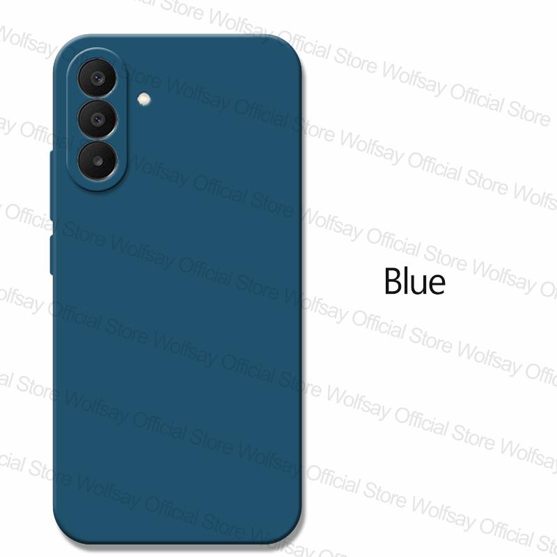 For Samsung Galaxy A27 5G Liquid Silicone Cases Samsung Galaxy A27 5G Cover Bumper TPU Shockproof Phone Cover For Galaxy A27 5G Galaxy A27 синий