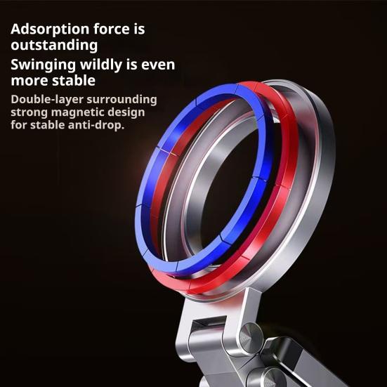 Yousheng Flexible Phone Tripod 360 Degree Rotation Magnetic Phone Stand Folding Phone Holder for Live Streaming Vlogs Selfies