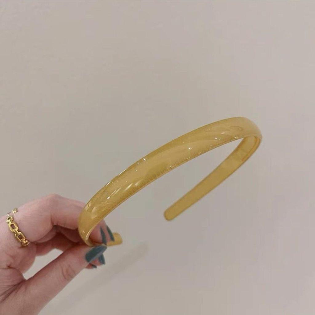Pastoral Style Colorful Non-Slip Hairband with Teeth - Energetic Jelly Hair Clip & Face Washing Headband.