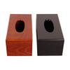 Wood Napkin Container Facial Tissue Box Cover for Hotel Living Room Bathroom