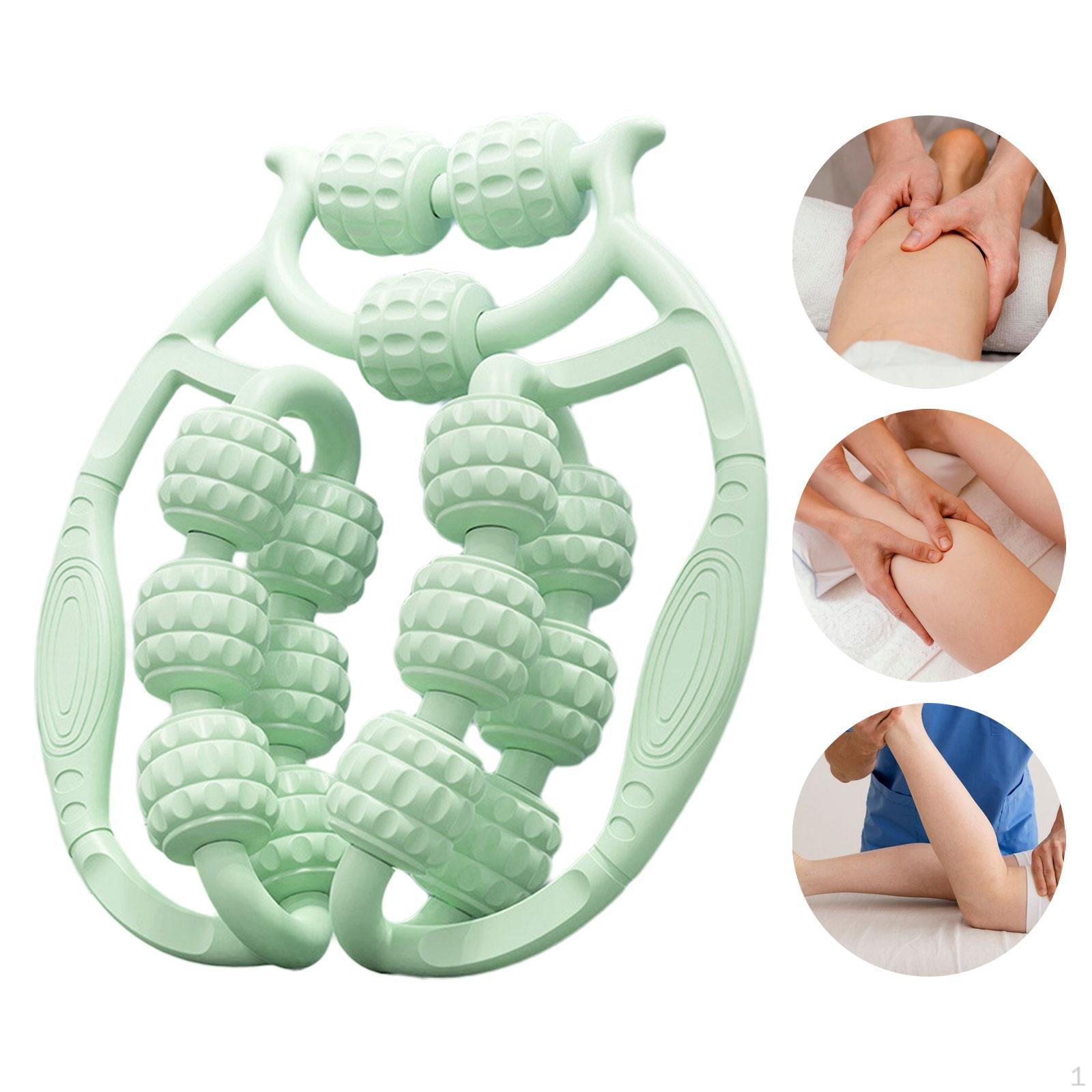 

Leg Massage Roller, 15-Point Handheld Circular Clamps for Indoor Physical зелений